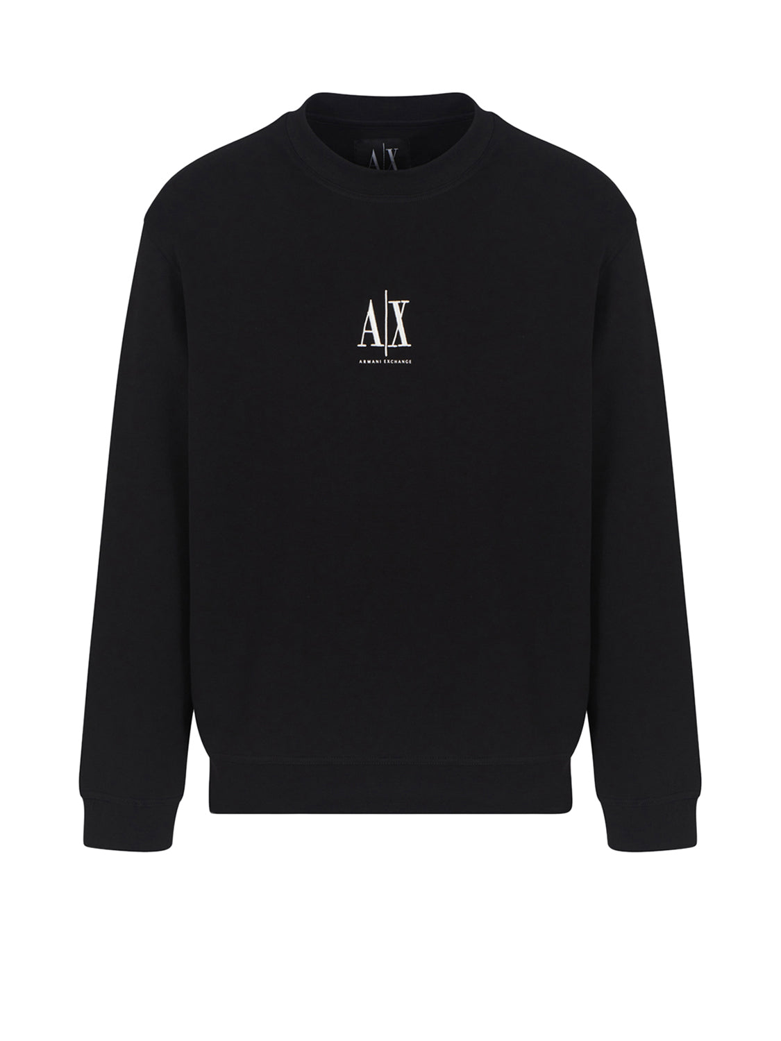 Armani Exchange Felpa Girocollo Uomo Nero
