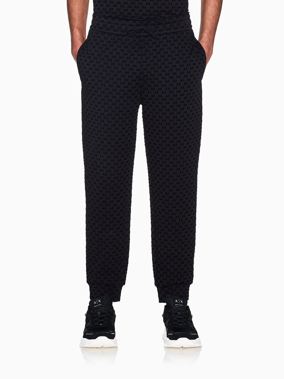 Armani Exchange Pantalone Tuta Uomo Nero