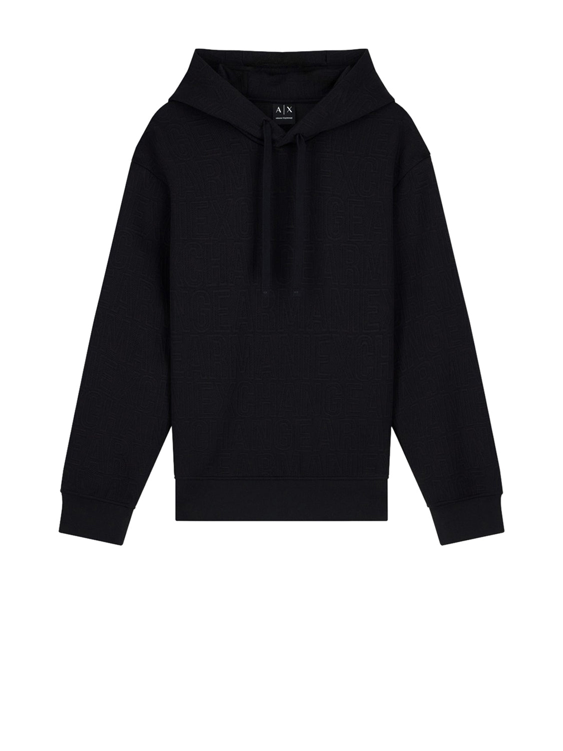 Armani Exchange Felpa Cappuccio Uomo Nero