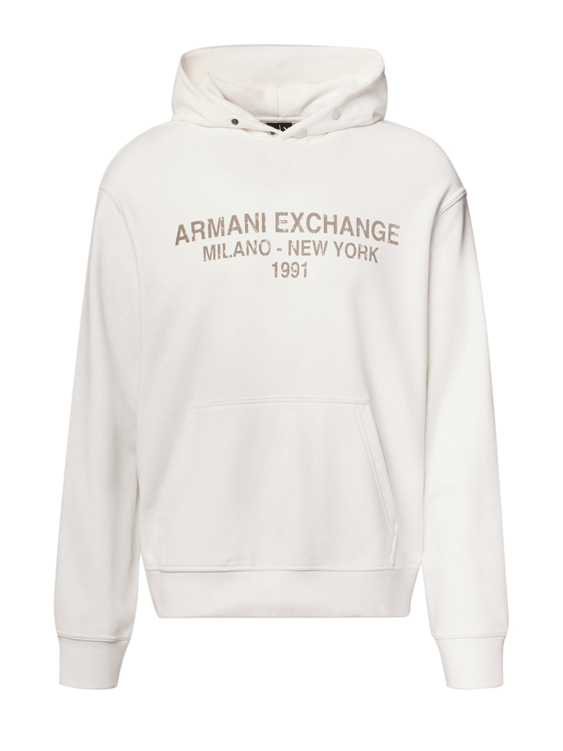 Armani Exchange Felpa Cappuccio Uomo Bianco ottico