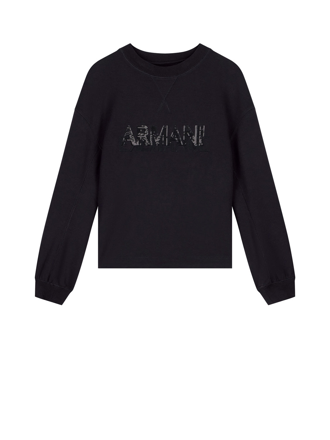 Armani Exchange Felpa Girocollo Donna Nero