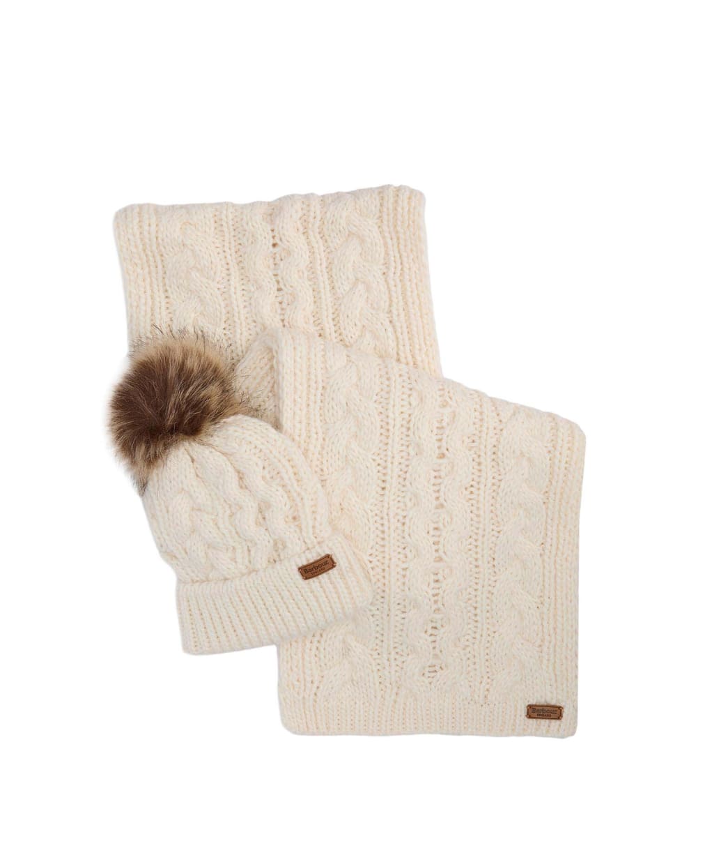 Barbour Sciarpa Donna Penshaw Crema