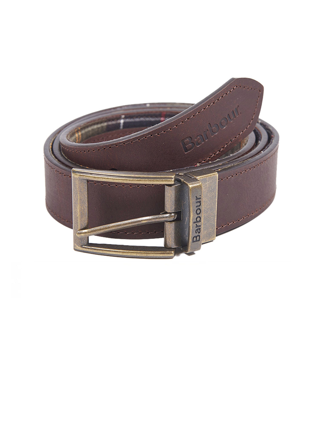 Barbour Cintura Uomo Reversible Belt Classic Tartan