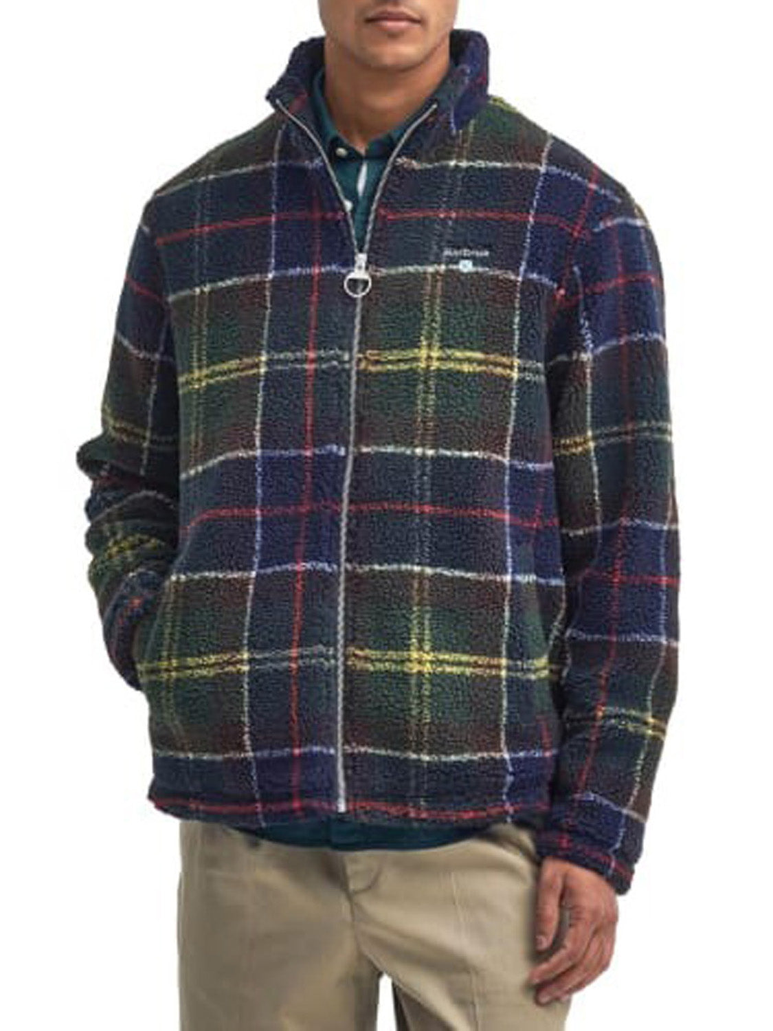 Barbour Giubbotto in Pile Uomo Tartan Fleece Classic Tartan