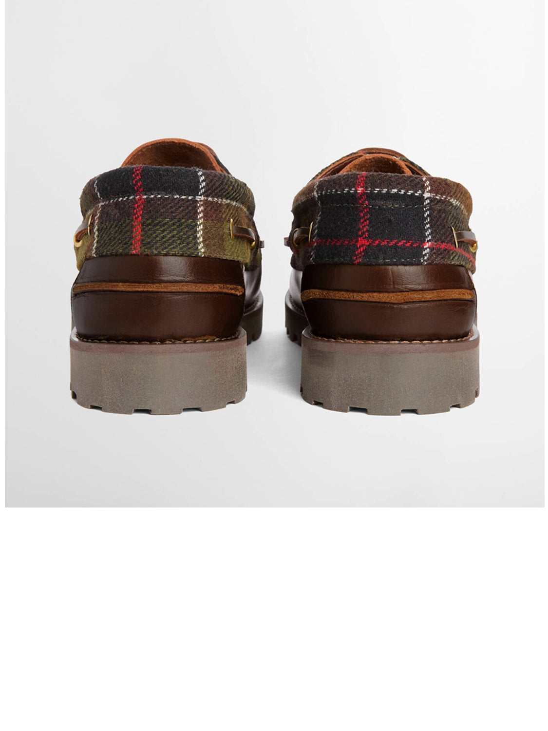 Barbour Sneakers Uomo Deck Boat Shoe Marrone scuro