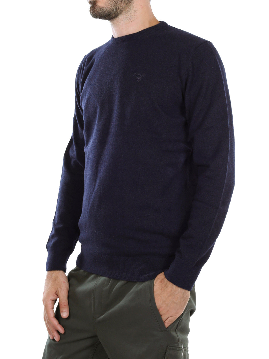 Barbour Maglione Uomo Essential Navy