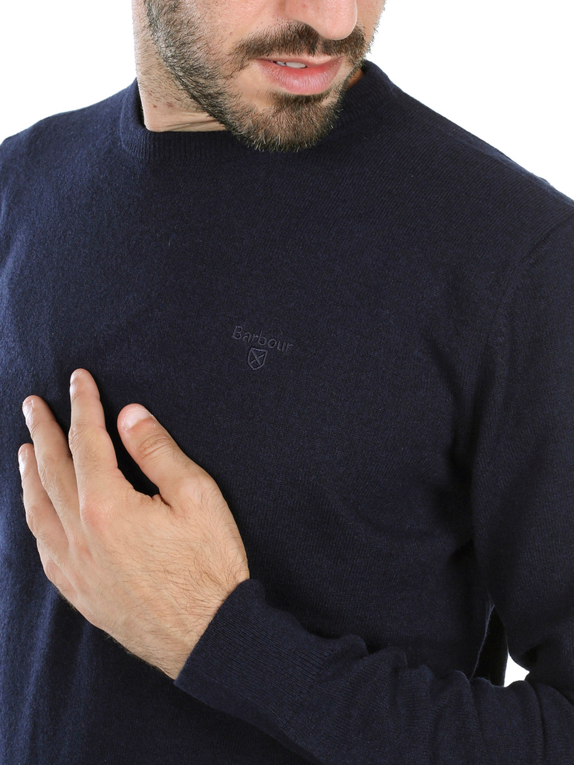 Barbour Maglione Uomo Essential Navy