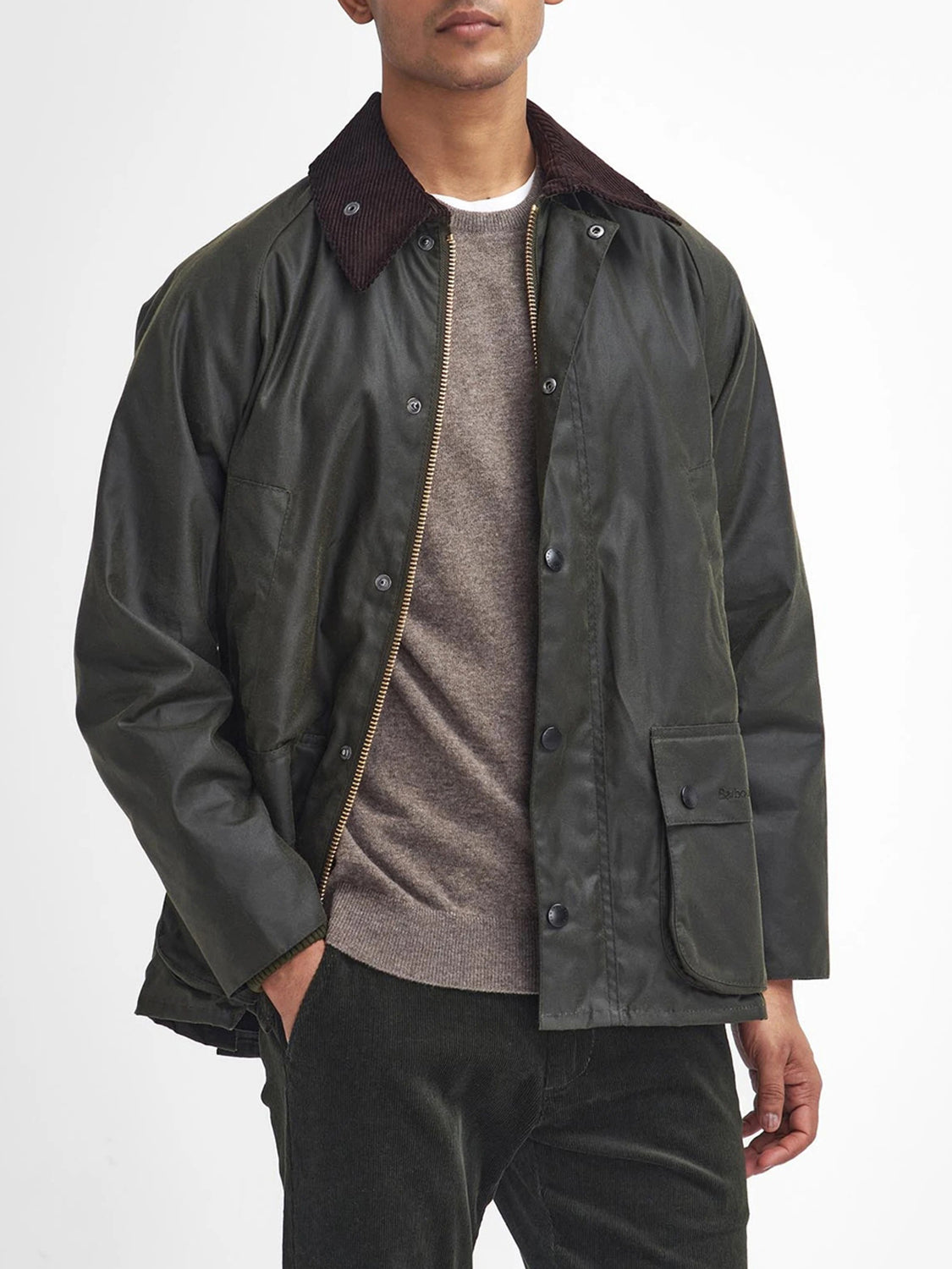 Barbour Giacca Cerata Uomo Bedale Jacket Olive