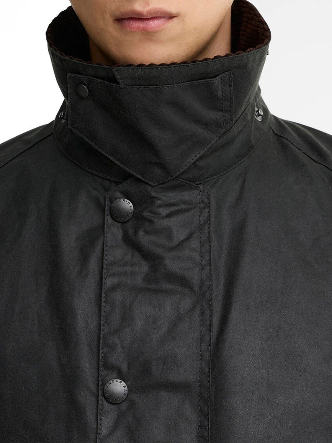 Barbour Giacca Cerata Uomo Os Transport Sage