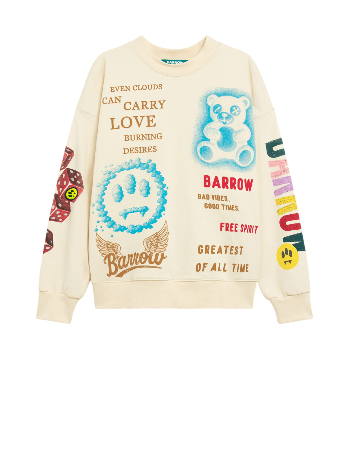 Barrow Felpa Girocollo Unisex Cocco