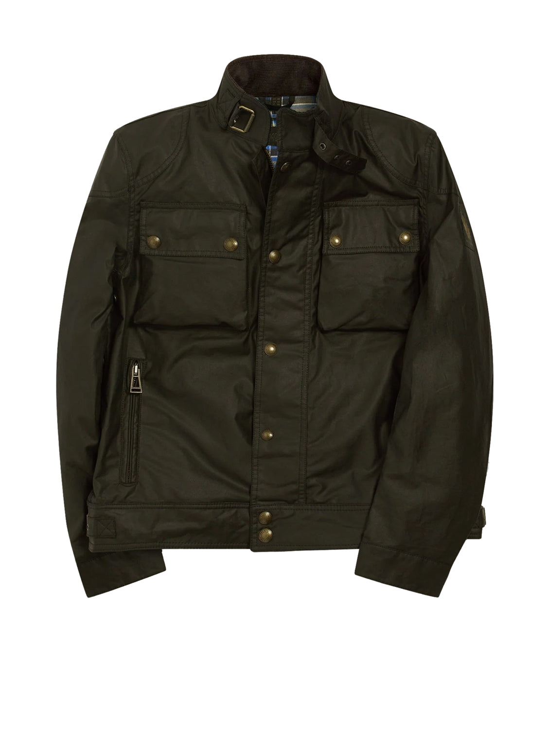 Belstaff Giacca Cerata Uomo Racemaster Oliva sbiadita