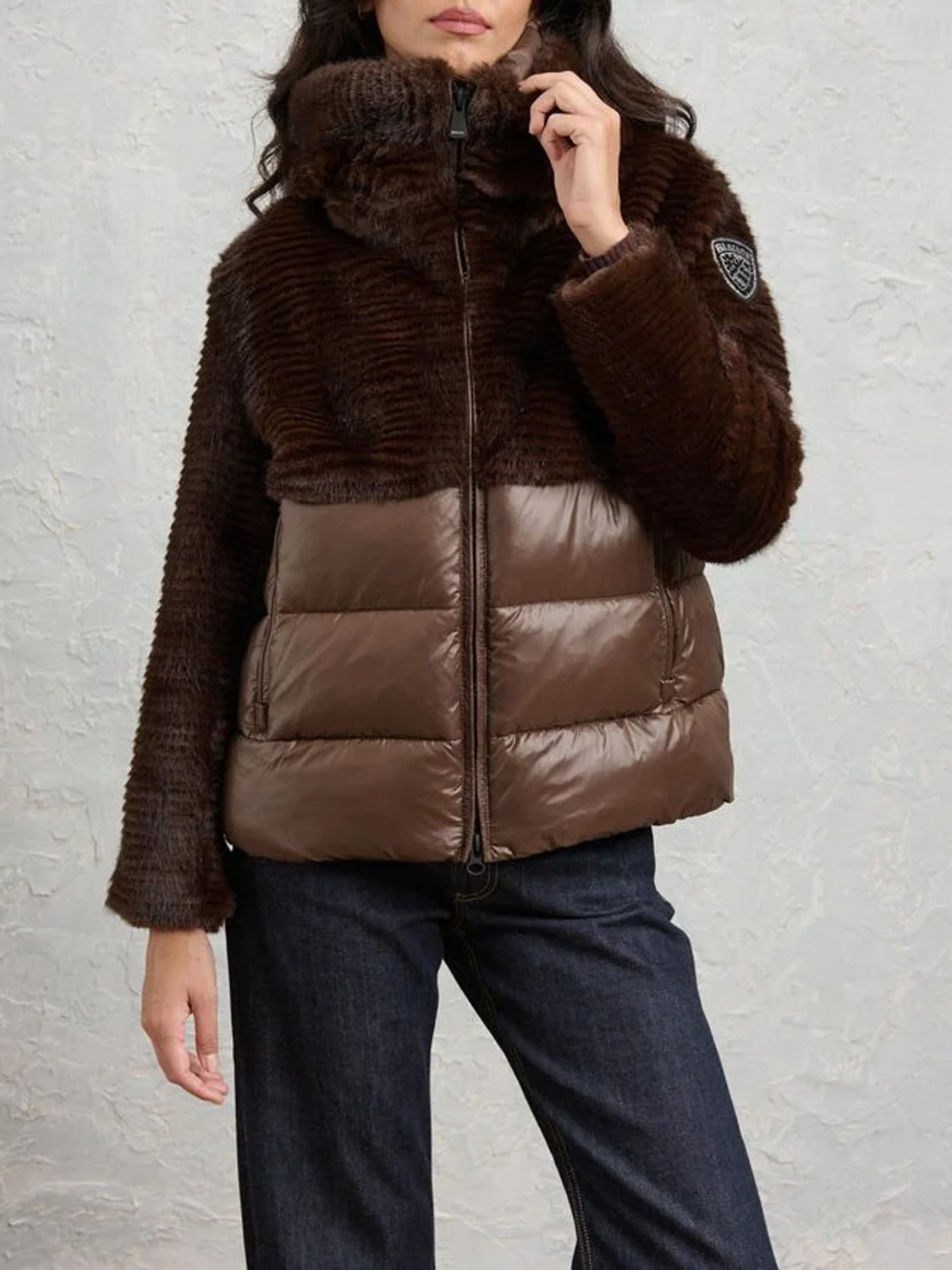 Blauer Giubbotto Imbottito Donna Fanevil Marrone