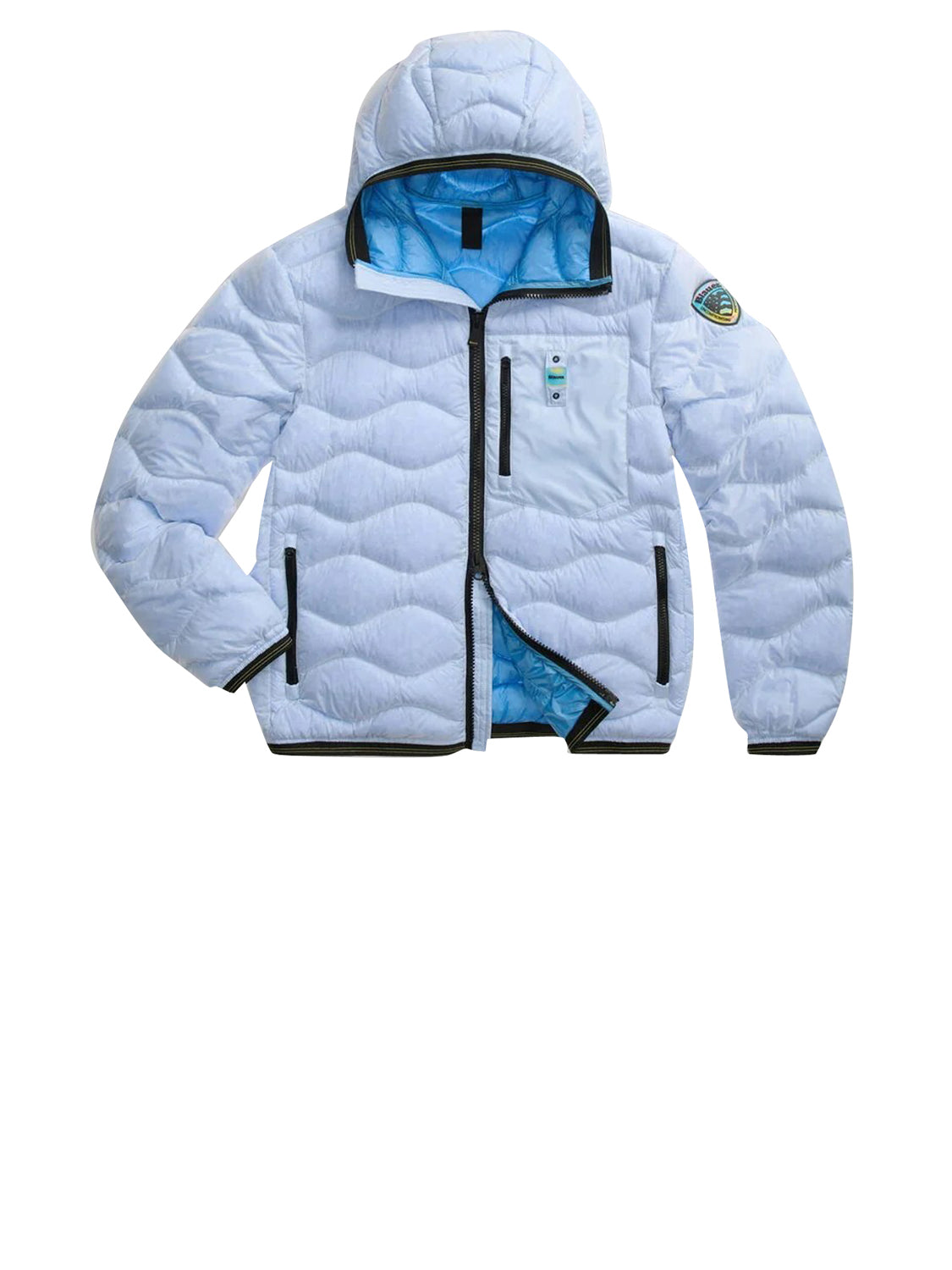 Blauer Giubbotto Imbottito Uomo Wave Colors Down Blue