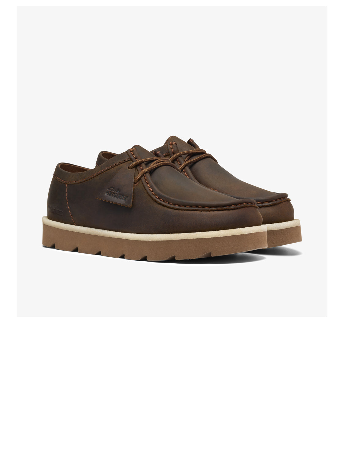 Clarks Scarpa Stringata Uomo Meare Walla Marrone scuro