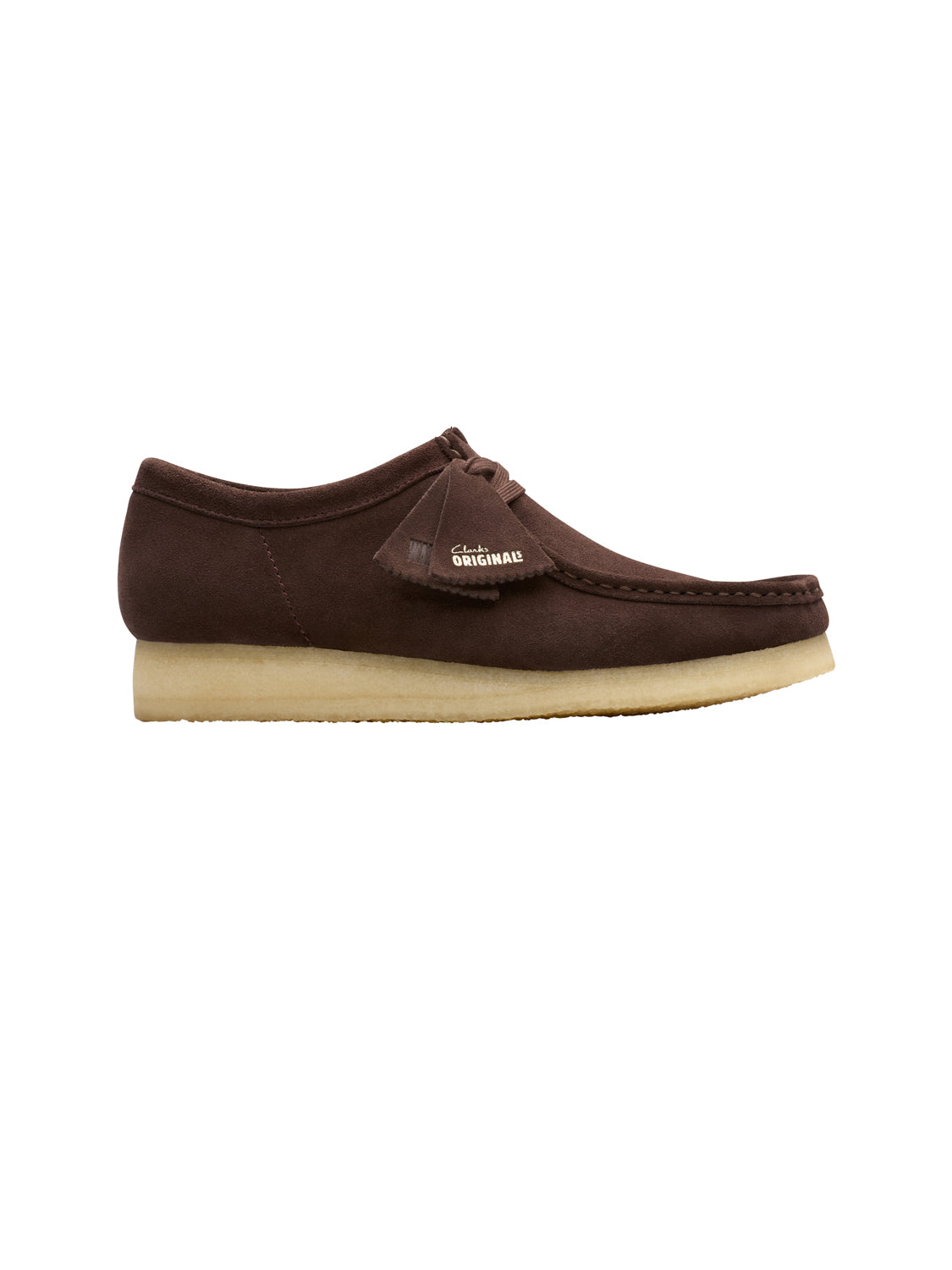 Clarks Scarpa Stringata Uomo Wallabee Marrone scuro