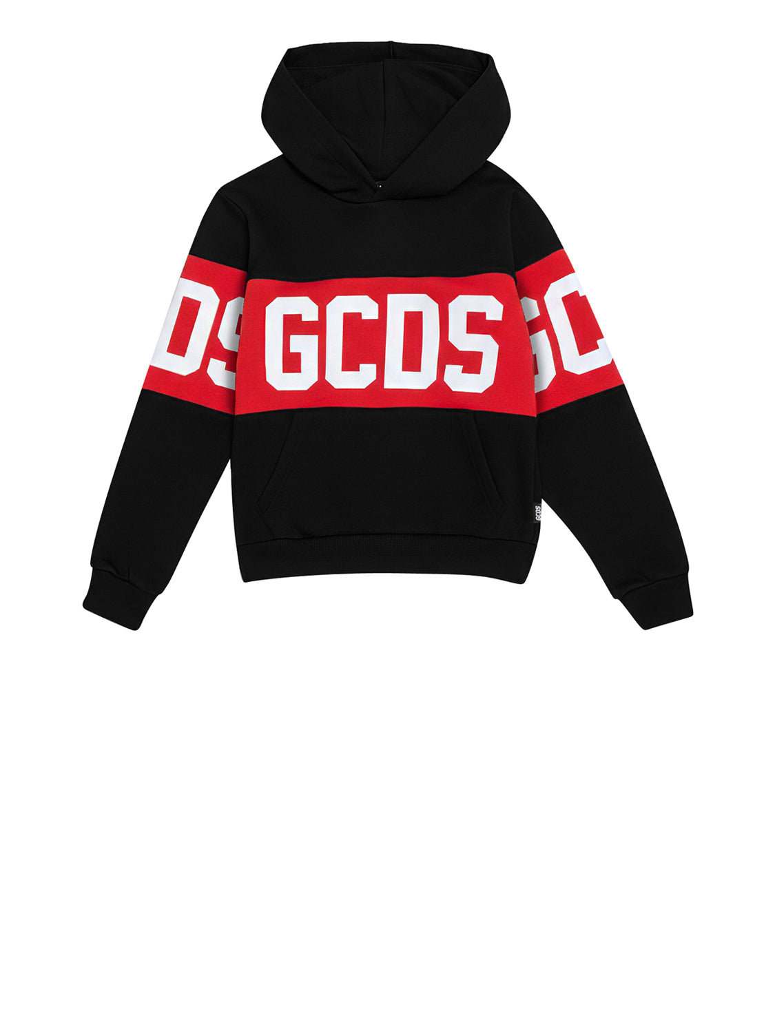 GCDS Felpa Cappuccio Uomo Felpa Con Cappuccio Band Logo Nero