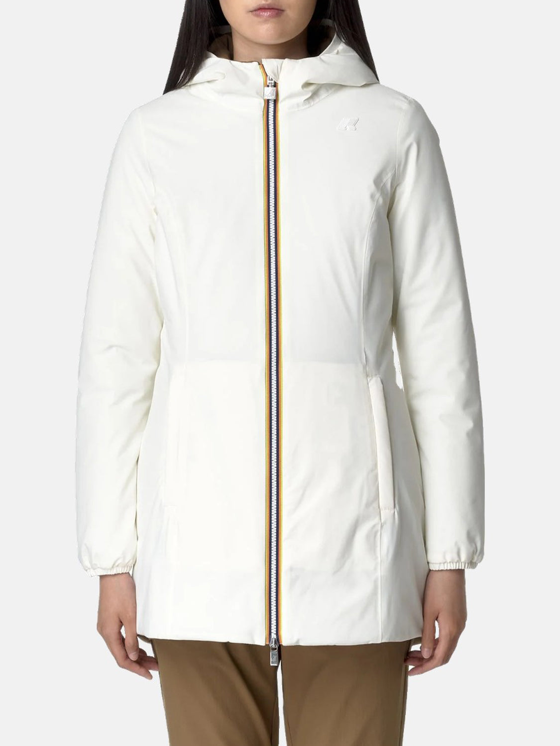 K-way Parka Donna Denise St Warm Double Bianco