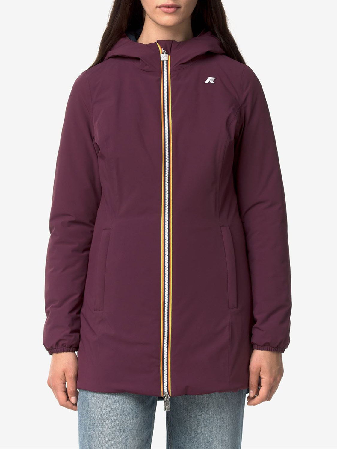K-way Parka Donna Denise St Warm Double Bianco