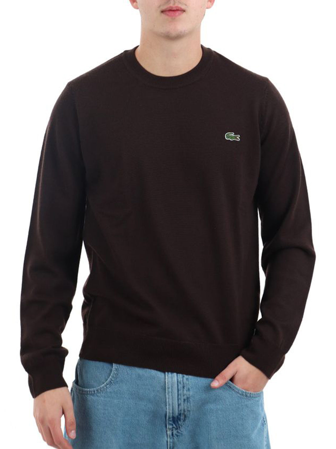 Lacoste Maglione Uomo Marrone scuro