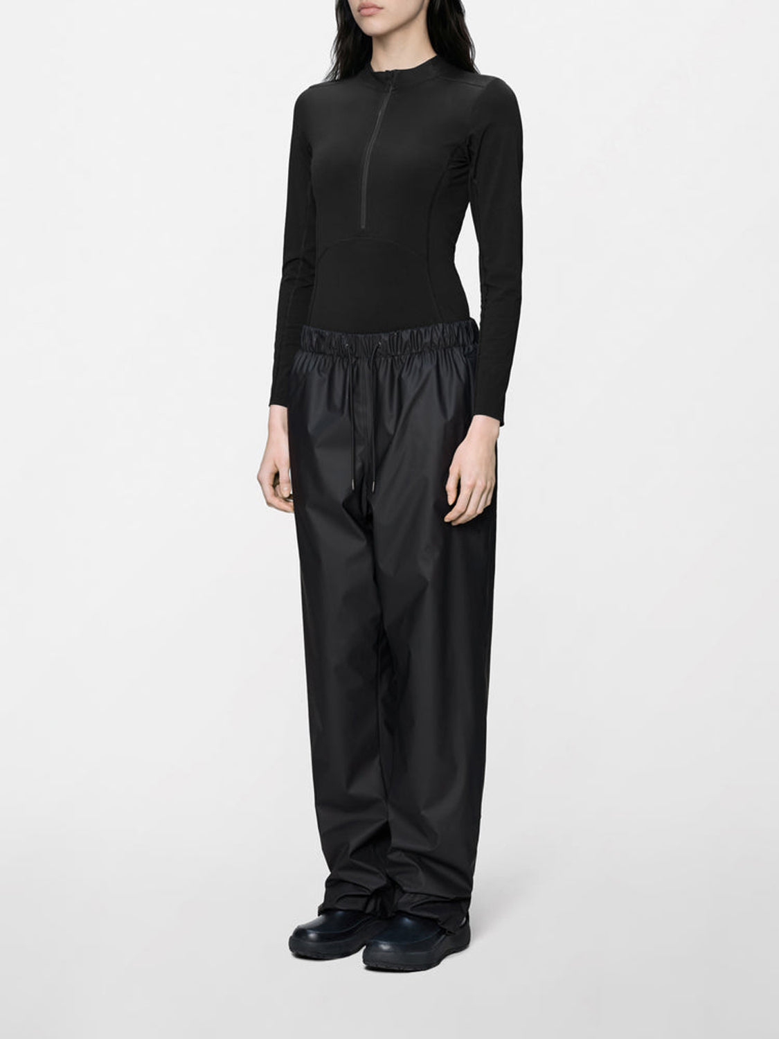 Rains Pantalone Unisex Lohja Insulated Pants W3T2 Nero