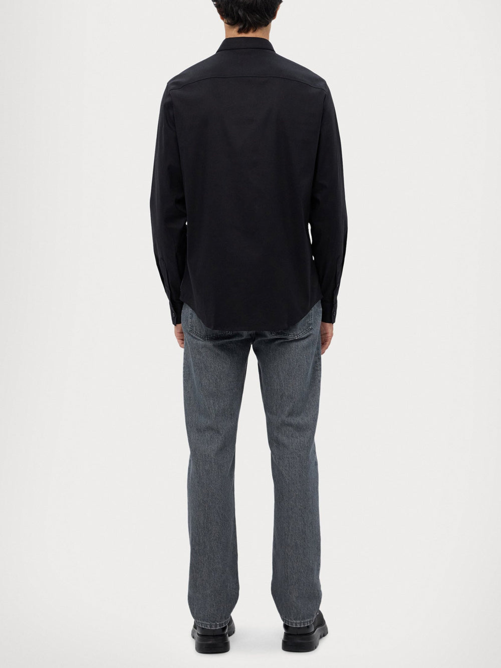 Camicia Casual Uomo Nero