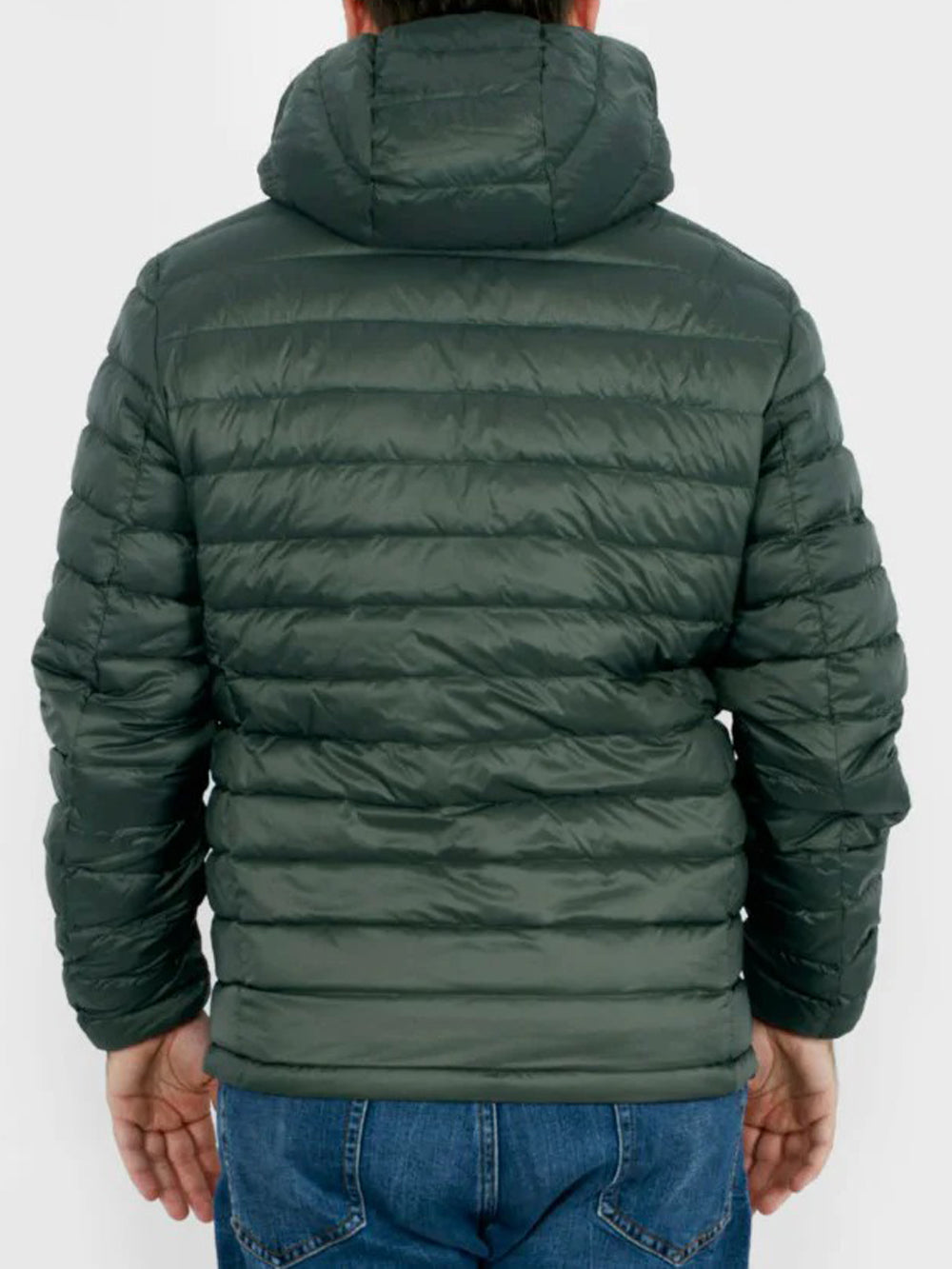 Piumino Uomo Light Down Hoody Reversible Blu