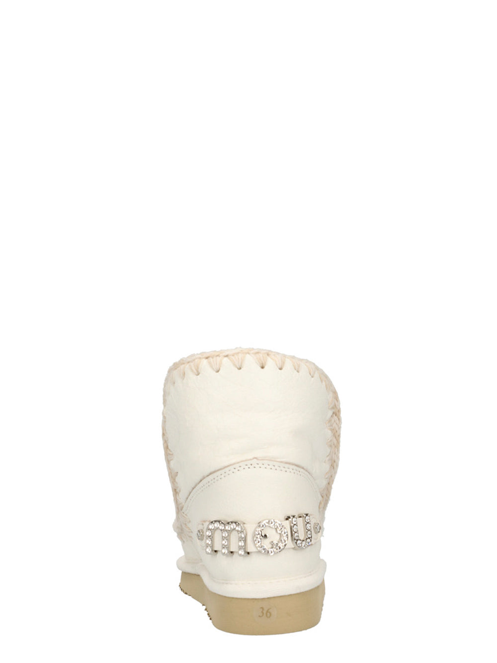 Stivaletti Donna Eskimo 18 with rhinestones logo Bianco