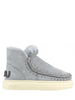MOU Stivaletti Donna Eskimo sneaker bold glitter logo Grigio