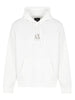 Armani Exchange Felpa Cappuccio Uomo Bianco