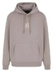 Armani Exchange Felpa Cappuccio Uomo Bianco