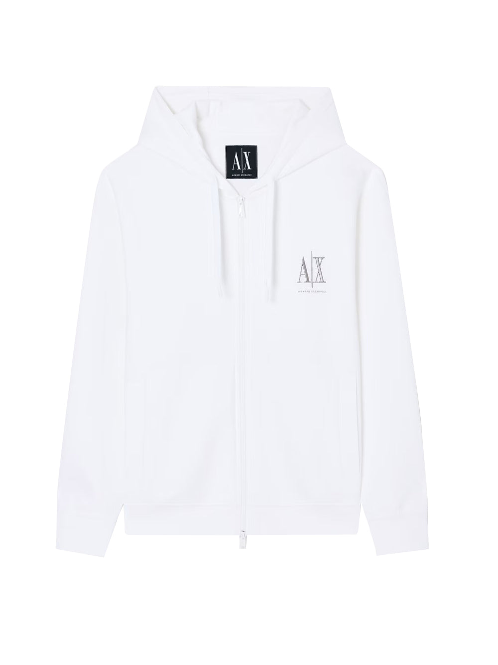 Armani Exchange Felpa con Zip Uomo Bianco Acquista
