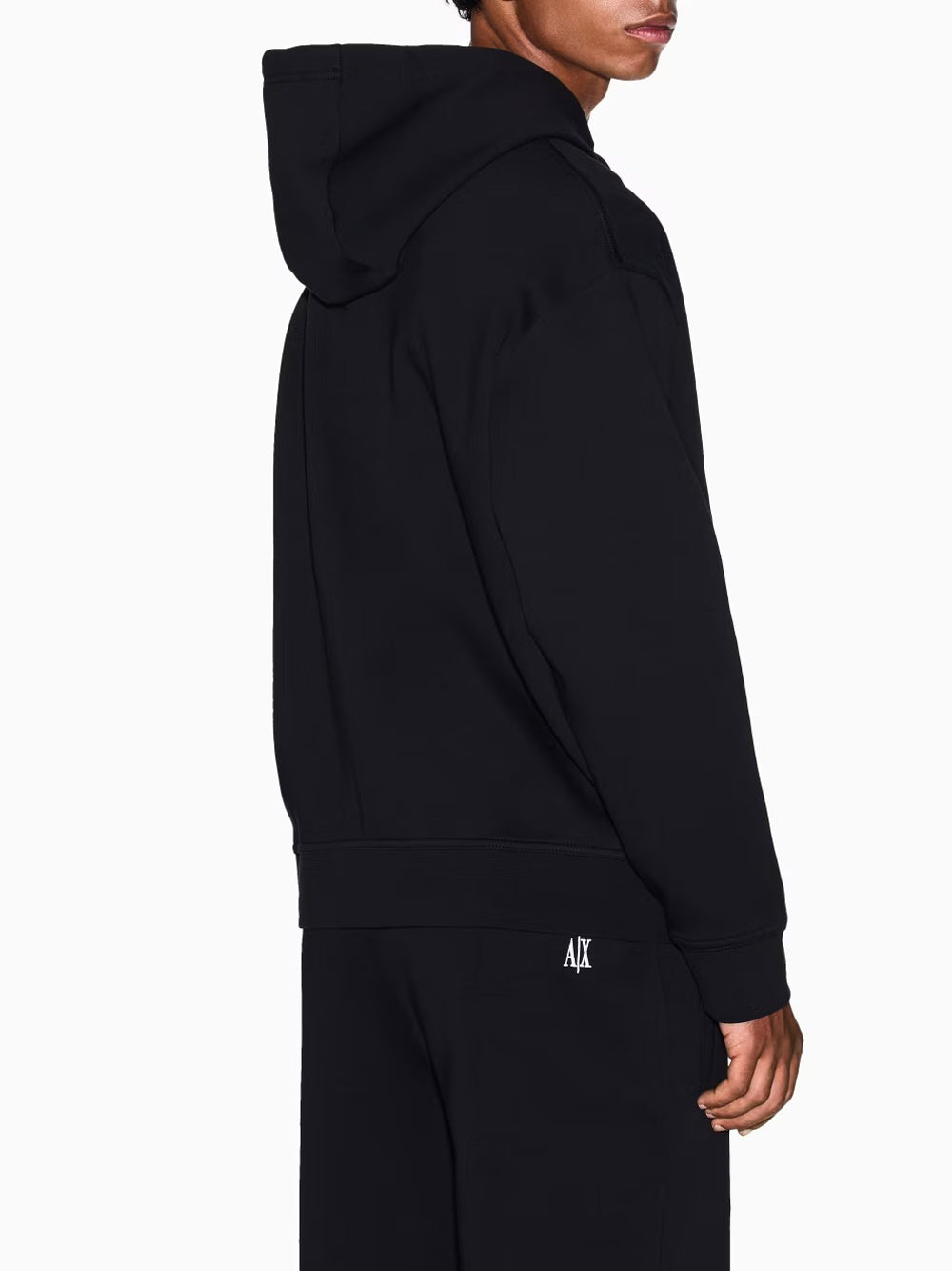 Armani Exchange Felpa con Zip Uomo XM000371 Nero