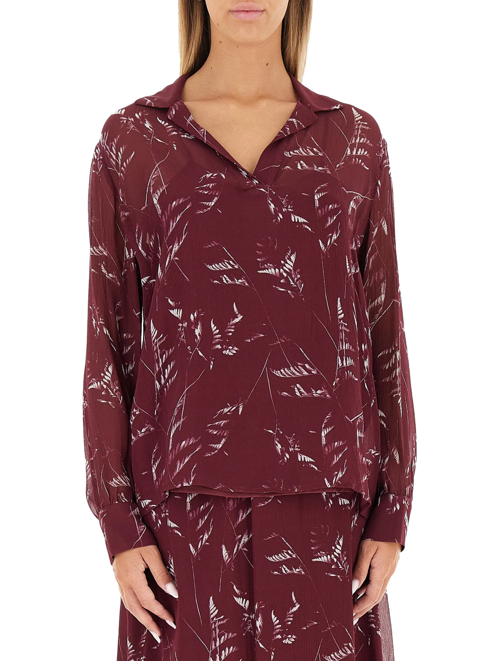 Camicia Casual Donna Rosso