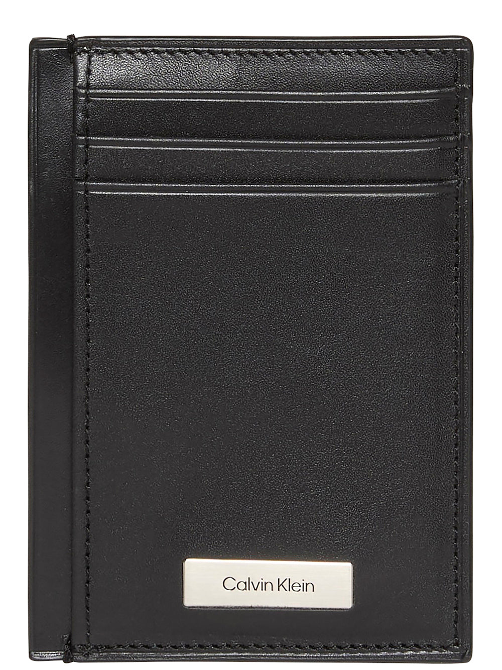 Calvin Klein Portafoglio Uomo Plaque Card Case Nero