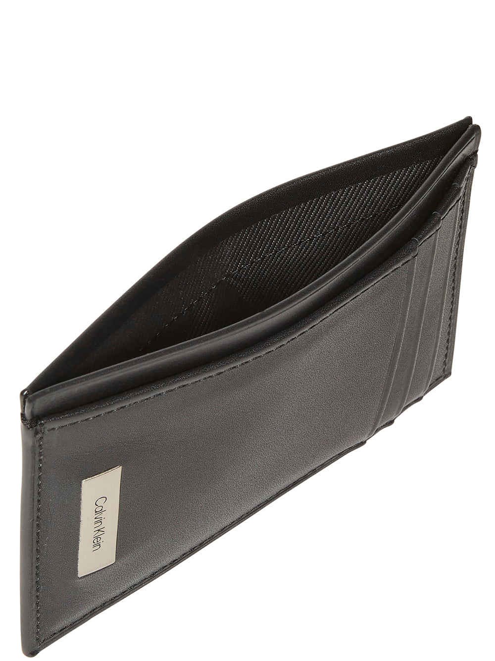 Calvin Klein Portafoglio Uomo Plaque Card Case Nero