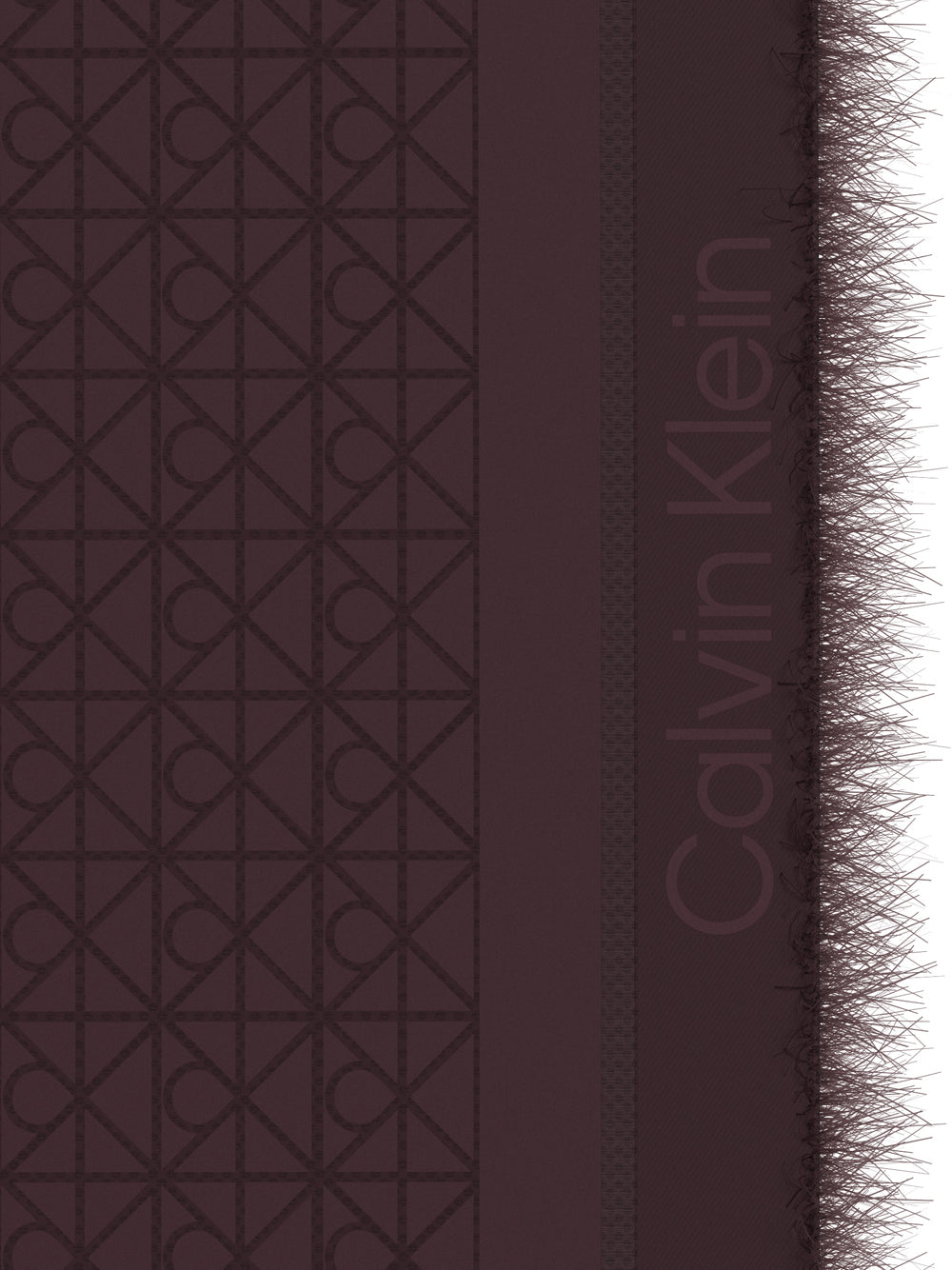Calvin Klein Sciarpa Unisex Tonal Scarf Bordeaux