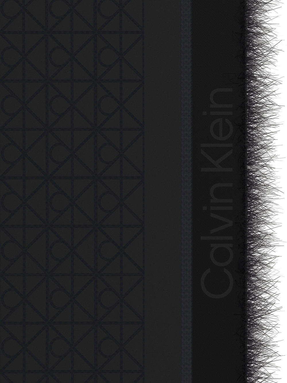 Calvin Klein Sciarpa Unisex Tonal Scarf Nero