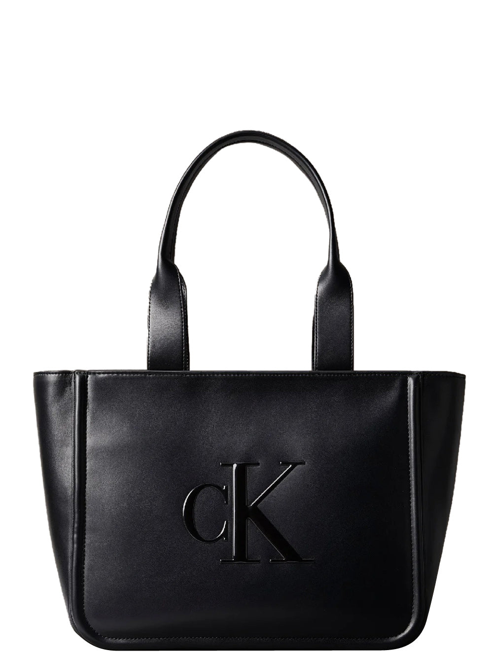Calvin Klein Borsa a Mano Donna Bold Medium Tote Nero