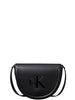 Calvin Klein Borsa a Mano Donna Bold Saddle Crosbody Bianco ottico