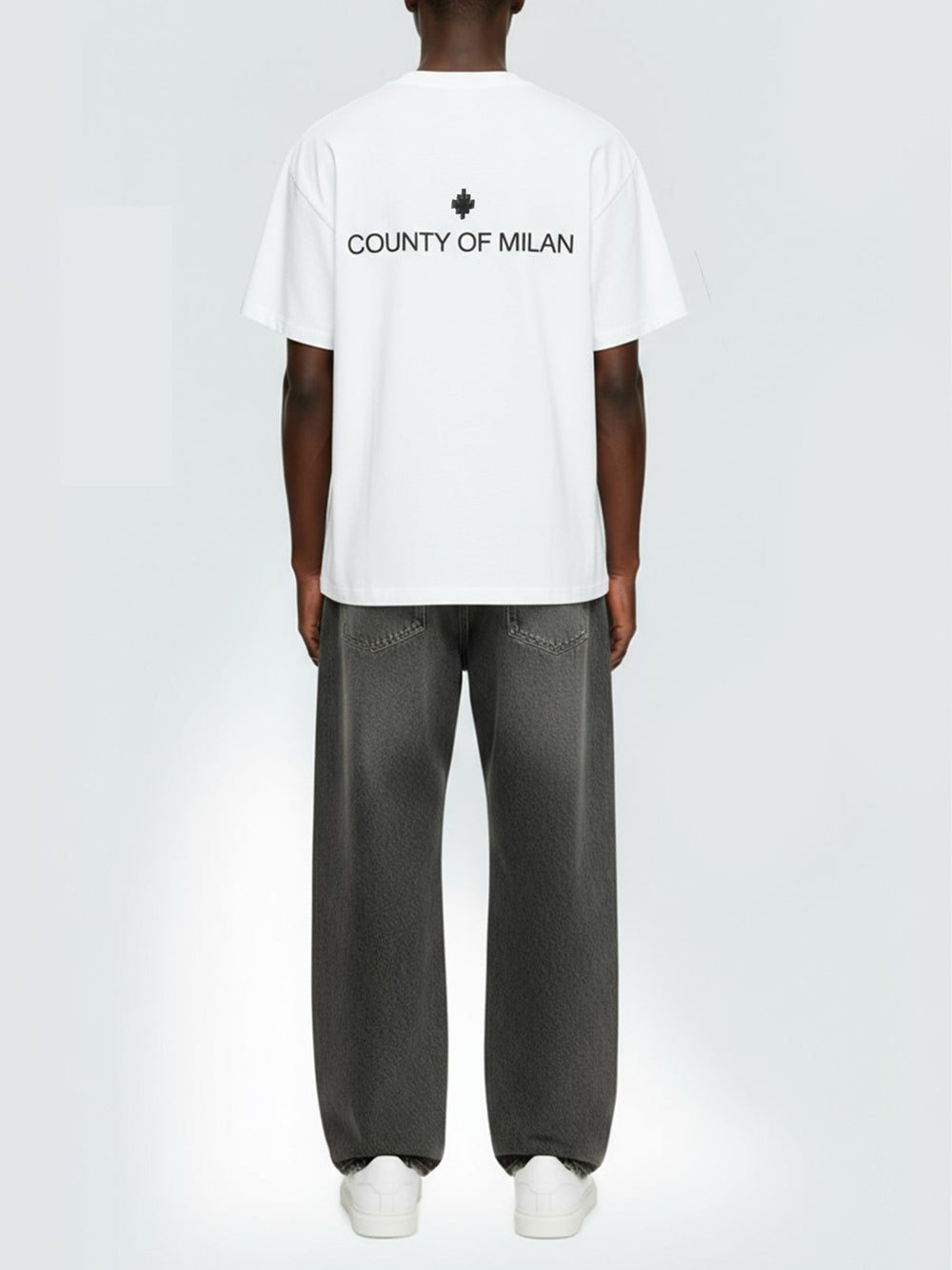 County of Milan T-shirt Uomo F5CAMATH014 Bianco