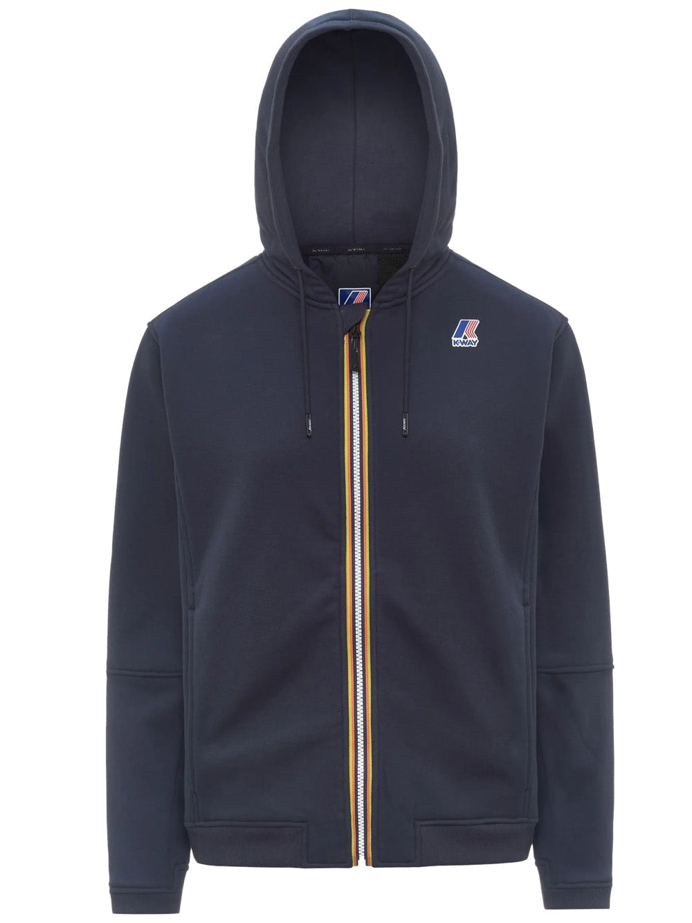 K-way Felpa con Zip Uomo Prosper Brushed Pc Blu scuro