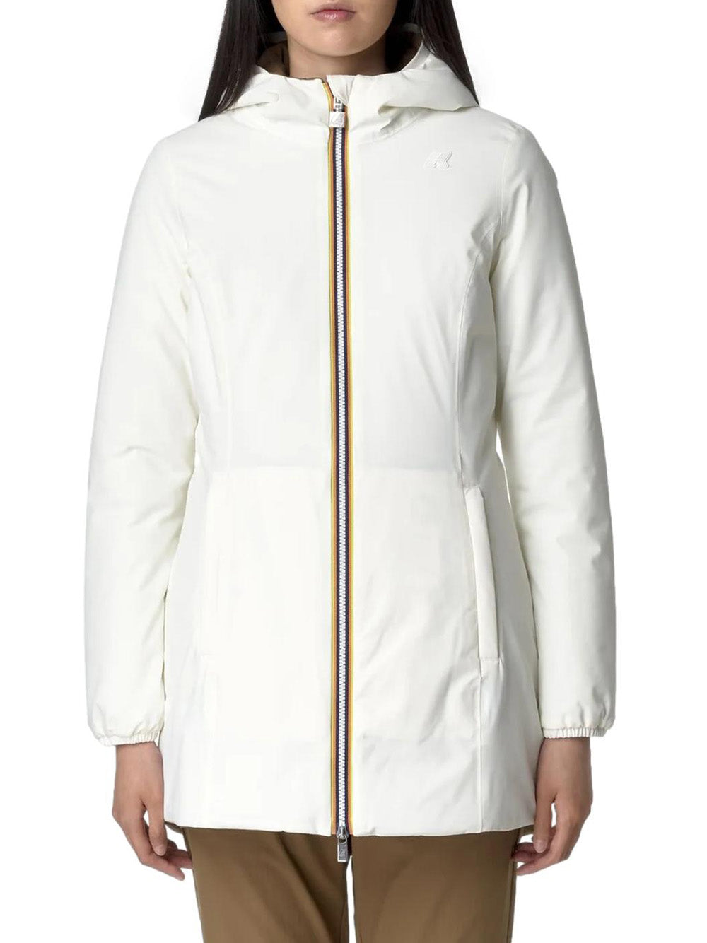 K-way Giubbino Donna Denise St Warm Double Bianco Gardenia