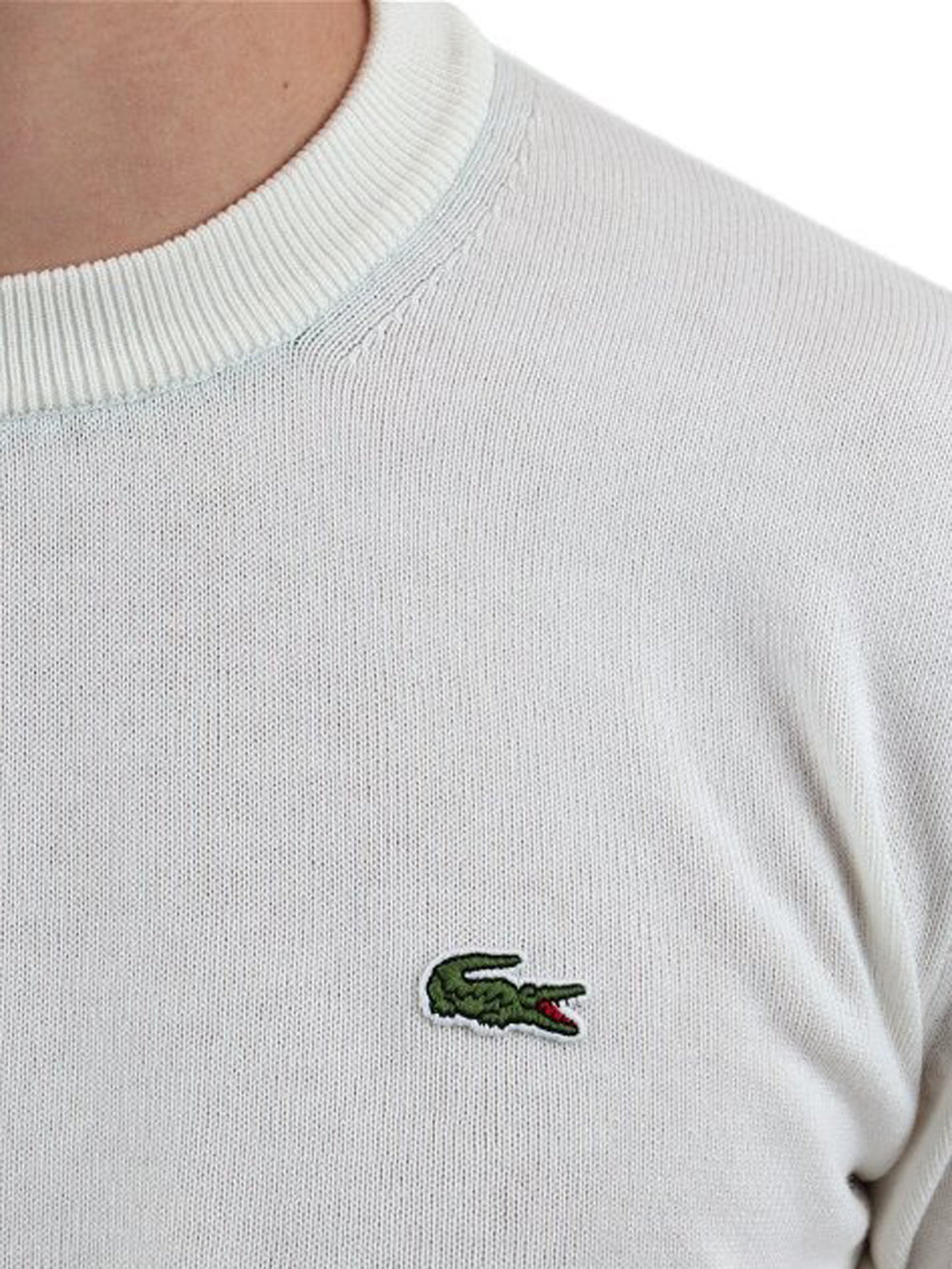 Lacoste Pullover Uomo AH0128 Bianco
