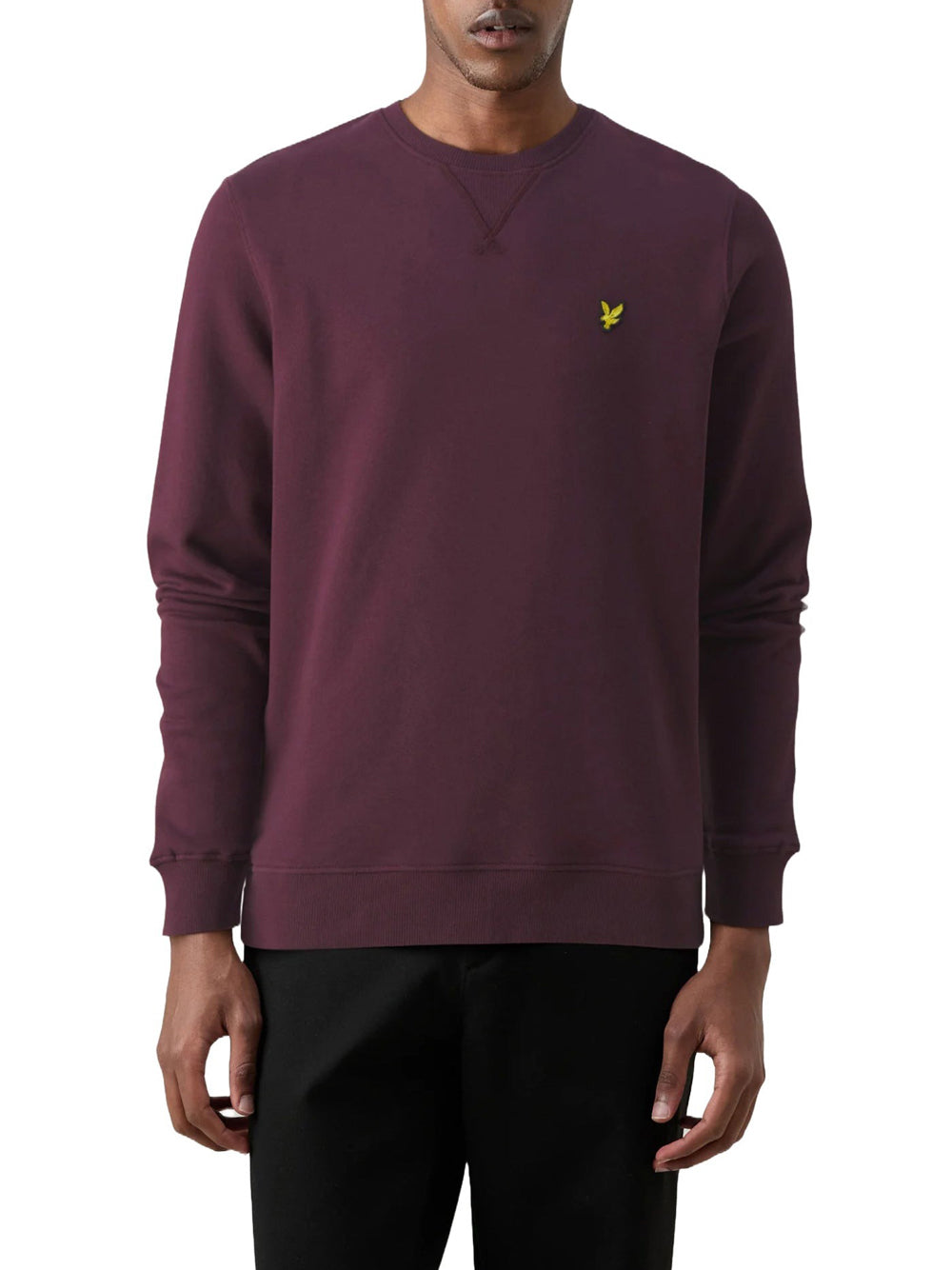 Lyle & Scott Felpa Girocollo Uomo Bordeaux