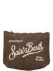 MC2 Saint Barth Borsa Pochette Unisex Aline Wool Marrone