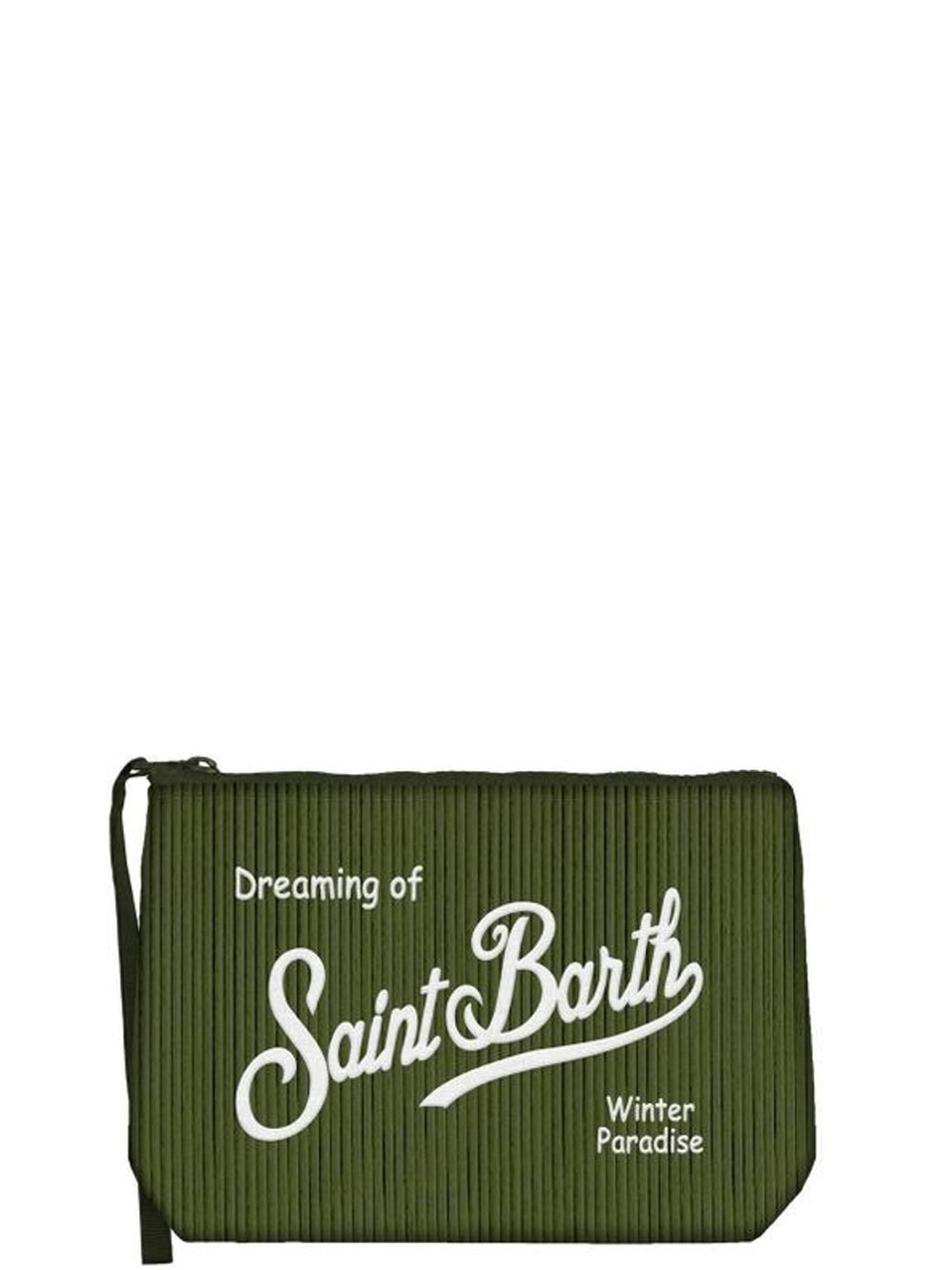 MC2 Saint Barth Borsa Pochette Unisex Aline Corduroy Verde