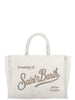 MC2 Saint Barth Borsa a Mano Donna Colette Velvet Bianco ottico
