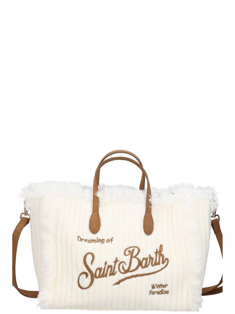 MC2 Saint Barth Borsa a Mano Donna Colette rib Bianco