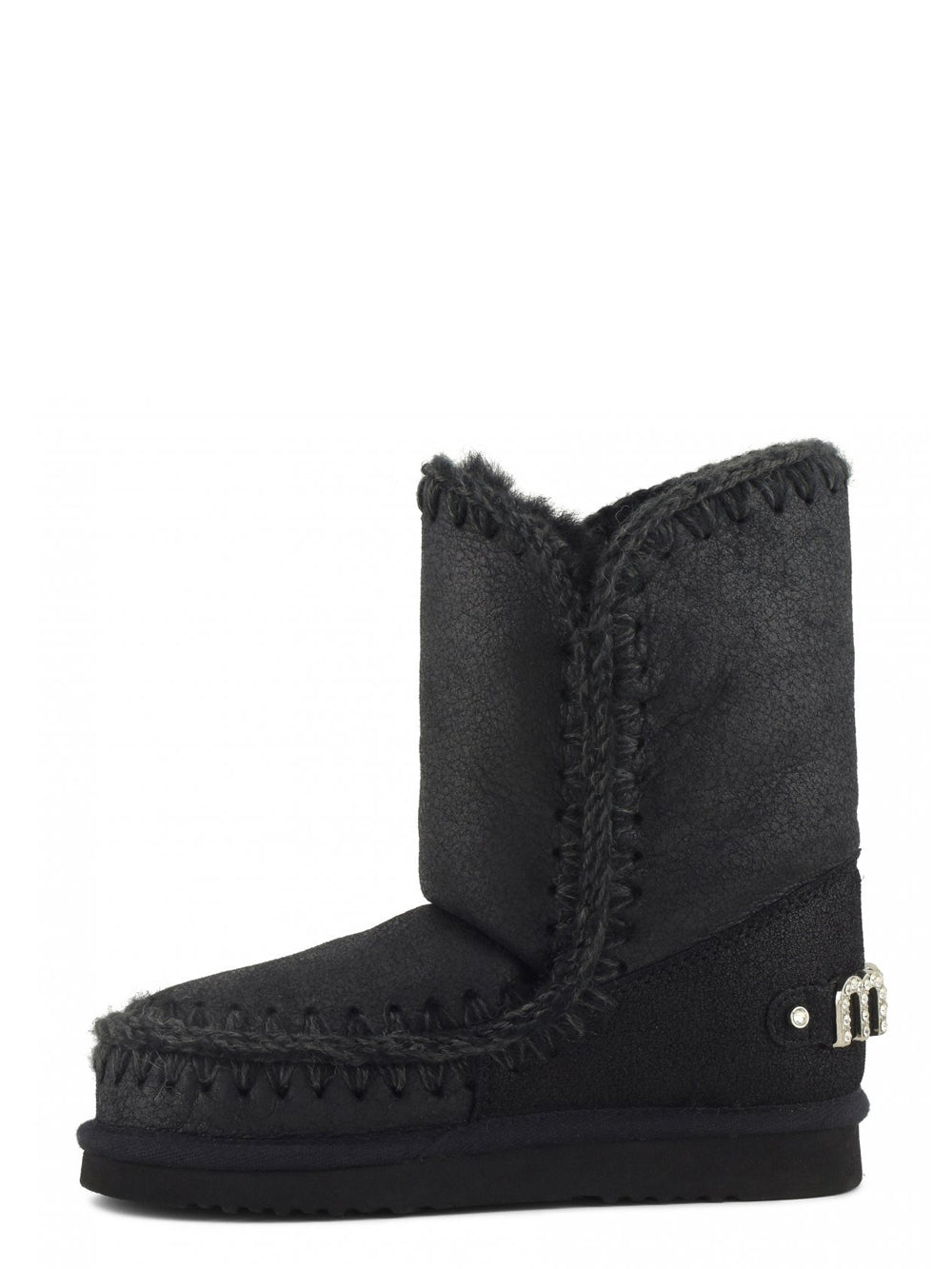 MOU Stivaletti Donna Eskimo 18 Rhinestones Nero
