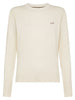 Sun68 Maglia Donna Sweater Solid Warm L/S Bianco panna